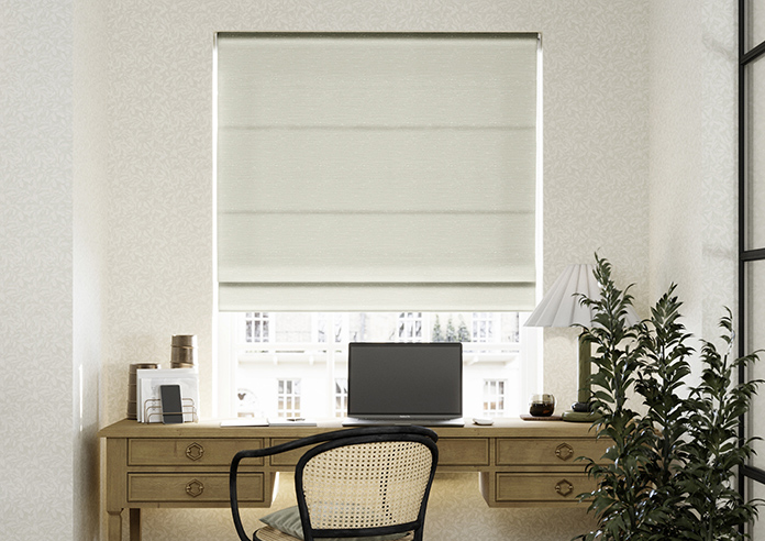 Tussah, Cloud - Twist&Fit Roman Blind - Image 3
